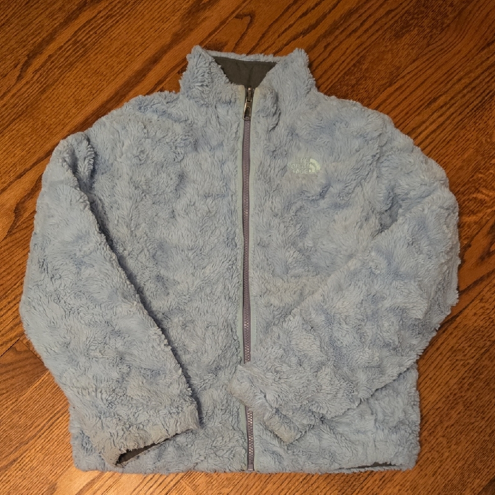 The North Face Mossbud Swirl Reversible Jacket.